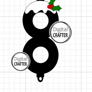 Christmas pudding bauble SVG Lollipop holder SVG chocolate | Etsy