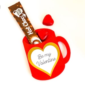 Tazza di cioccolata calda di San Valentino SVG, San Valentino svg, San Valentino caldo SVG, porta carte regalo svg, carta denaro svg, porta carte regalo cricut