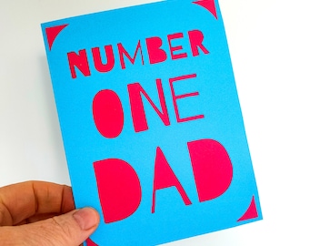 Father's Day Card SVG, No 1 dad svg, Cricut Joy card SVG, dad SVG, Dad card svg, father's day, father's day card, birthday dad card