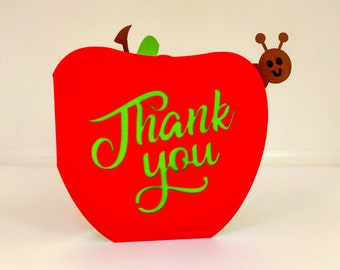 Tarjeta de maestro SVG, maestro de manzana SVG, tarjetas de maestro cricut, maestro svg, tarjeta de agradecimiento svg, gracias maestro, tarjeta de agradecimiento, manzana svg