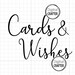 Cards & Wishes SVG, Wedding SVG File, Wedding Gifts Svg, Wedding Svg ...