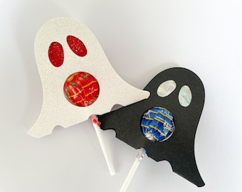 Soporte de piruleta de Halloween SVG, svg fantasma, decoración de halloween, piruleta de Halloween SVG, soporte de chocolate SVG, soporte de caramelo svg, soporte de tilo