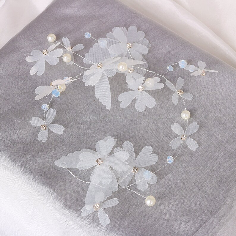 New Handmade Golden Alloy Dragonfly Crystal Headband Rhinestone Bridal Wedding Hair Accessories Simulated Pearls Headband