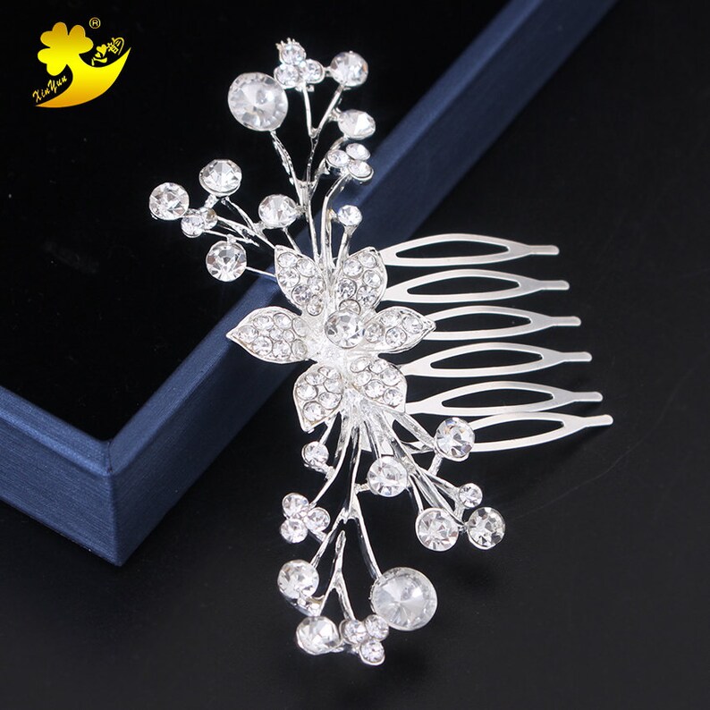 Wedding Jewelry Bridal Hair Comb Hair Accessories Hair Clips With Rhinestones Epingle Cheveux Mariage Hair Ornament