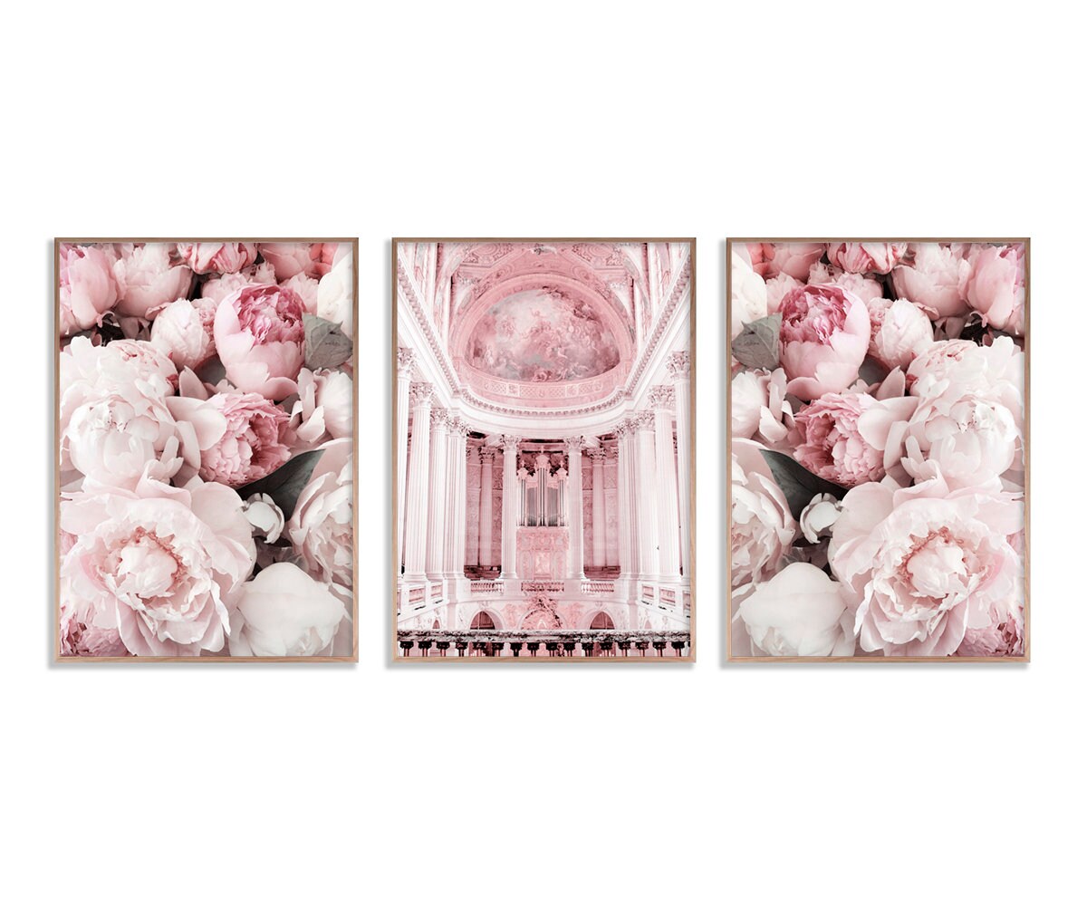 Rosa Schlafzimmer Wandkunst Mode Wandkunst Modedrucke 3er Set | Etsy