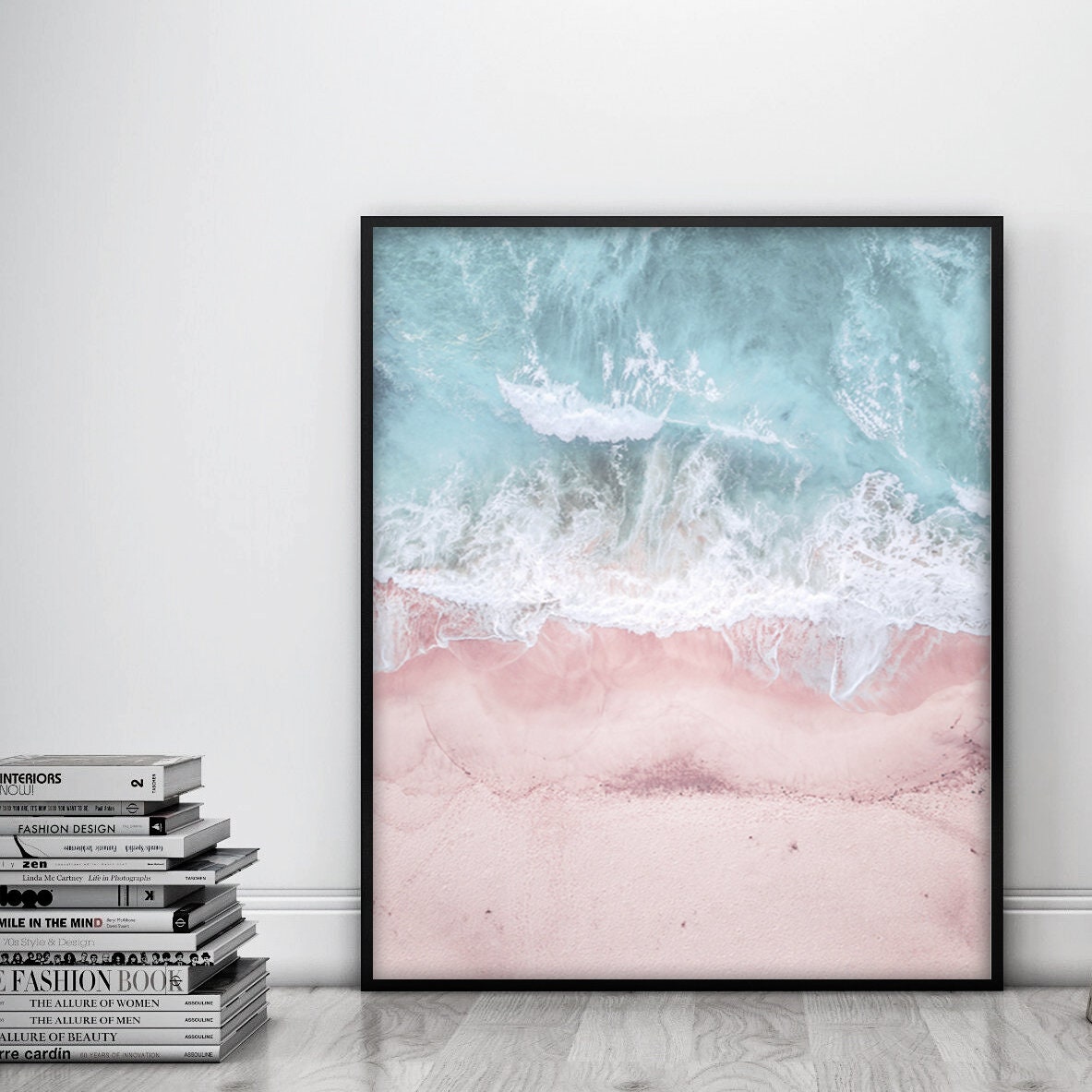 Strand Wandkunst Badezimmer Kunst Strand Luftaufnahme Digital | Etsy