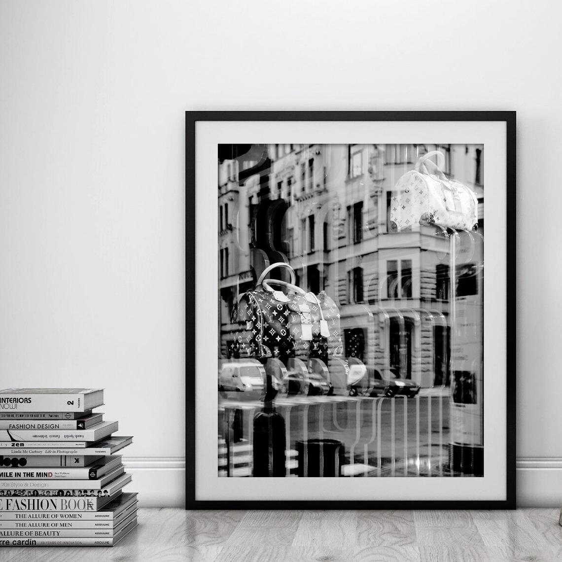 Louis Vuitton wall art Fashion set of prints Fashion house Etsy