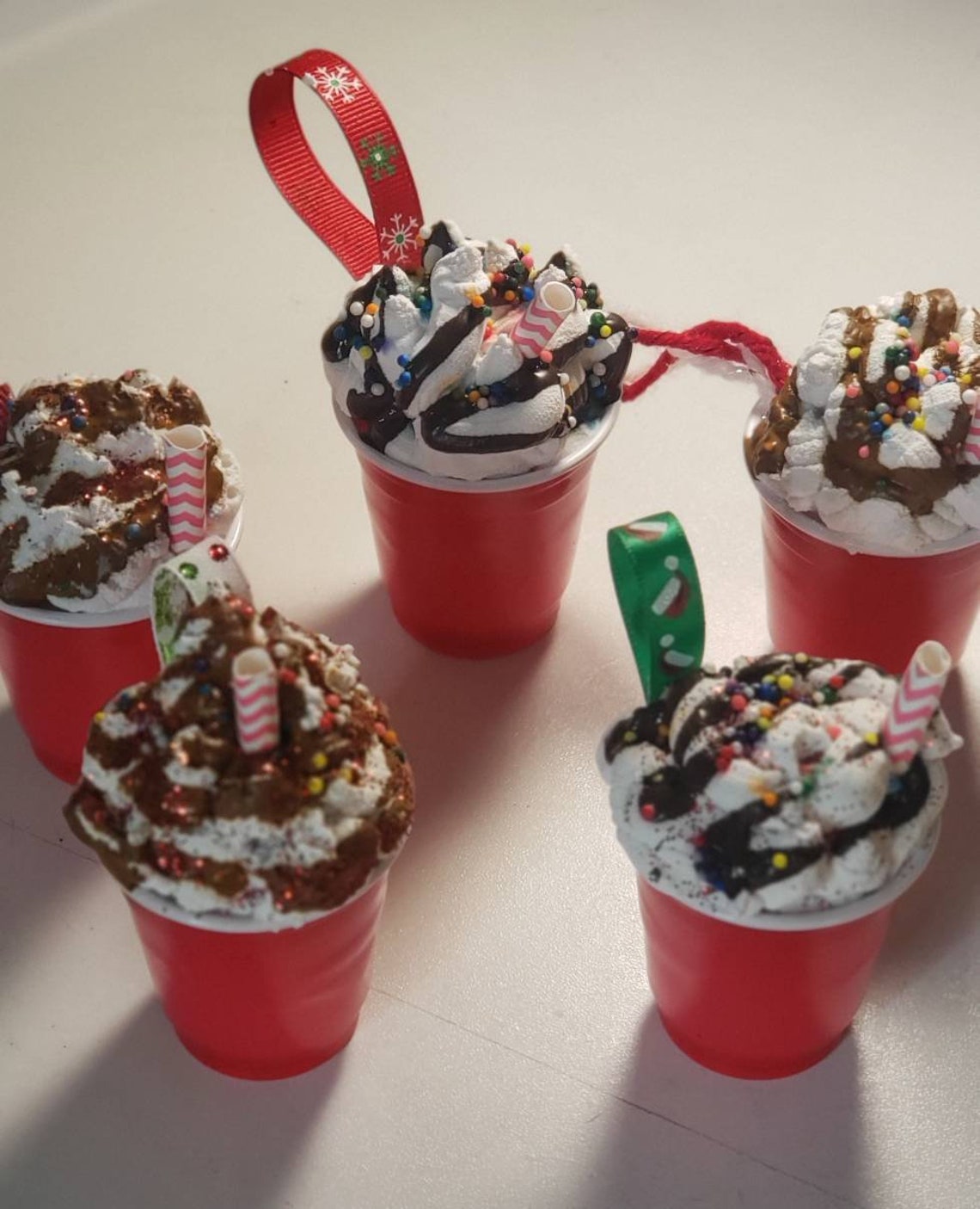 Your Favorite Cup of Coffee Christmas Tree Ornaments Handmade Starbucks