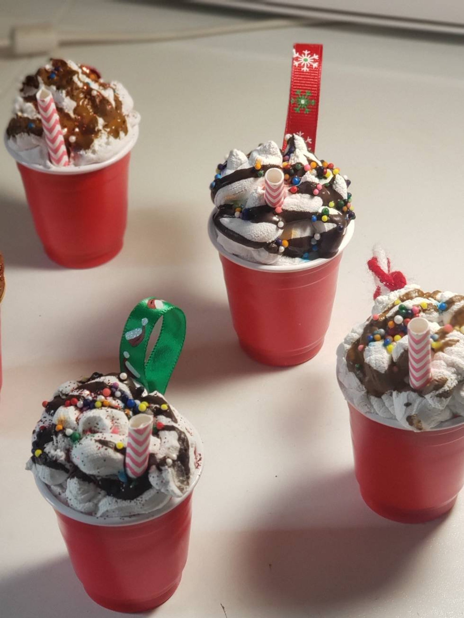 Your Favorite Cup of Coffee Christmas Tree Ornaments Handmade Starbucks