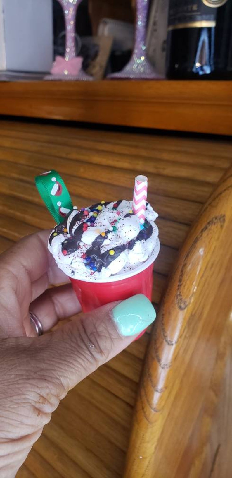 Your Favorite Cup of Coffee Christmas Tree Ornaments Handmade Starbucks