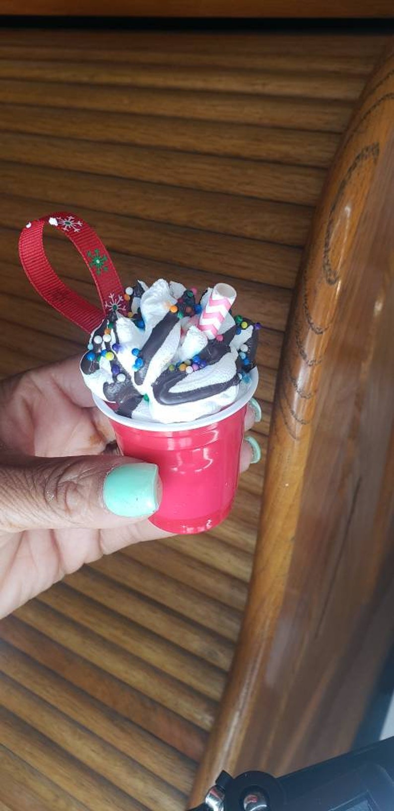 Your Favorite Cup of Coffee Christmas Tree Ornaments Handmade Starbucks