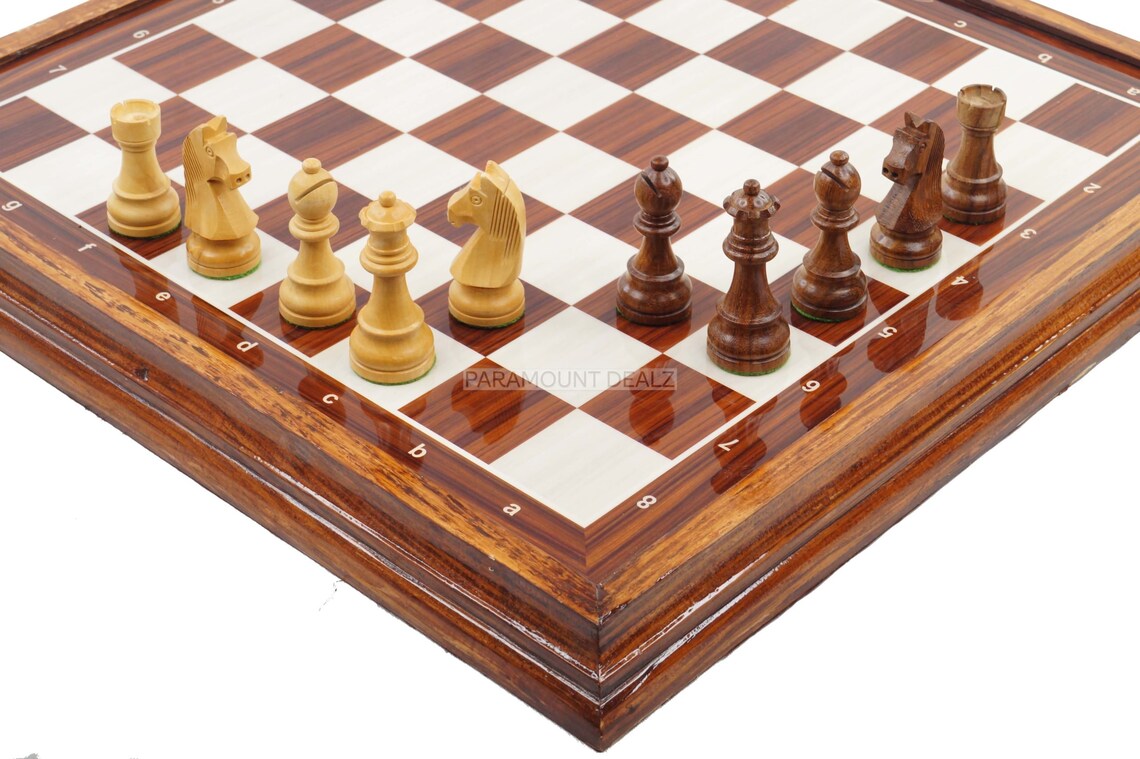 Chess Table Wooden Handmade Folding Luxury Wood Board Game Etsy