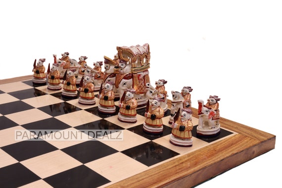 Handgemaakt schaakspel met Handgemaakte ingelegd - Etsy Nederland