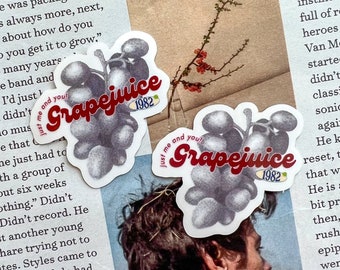 Harry Styles Grapejuice Clear Sticker