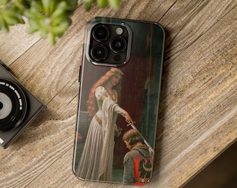 エレガントなラファエル前派アートのSamsung、iPhone用電話ケース。ヴィンテージルネッサンスアートの電話ケース。ユニークなクラシックデザイン。アート史の絵画。