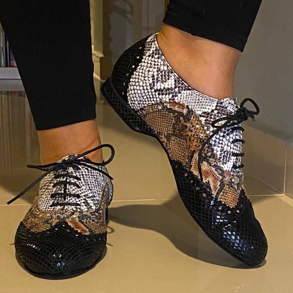 Multicolor Jazz Salsa Dance Shoes.gangster Style. Etsy Ireland
