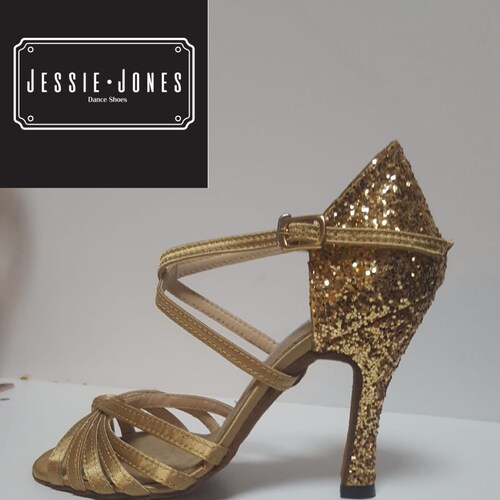 Gold Ballroom Dance Shoes Etsy
