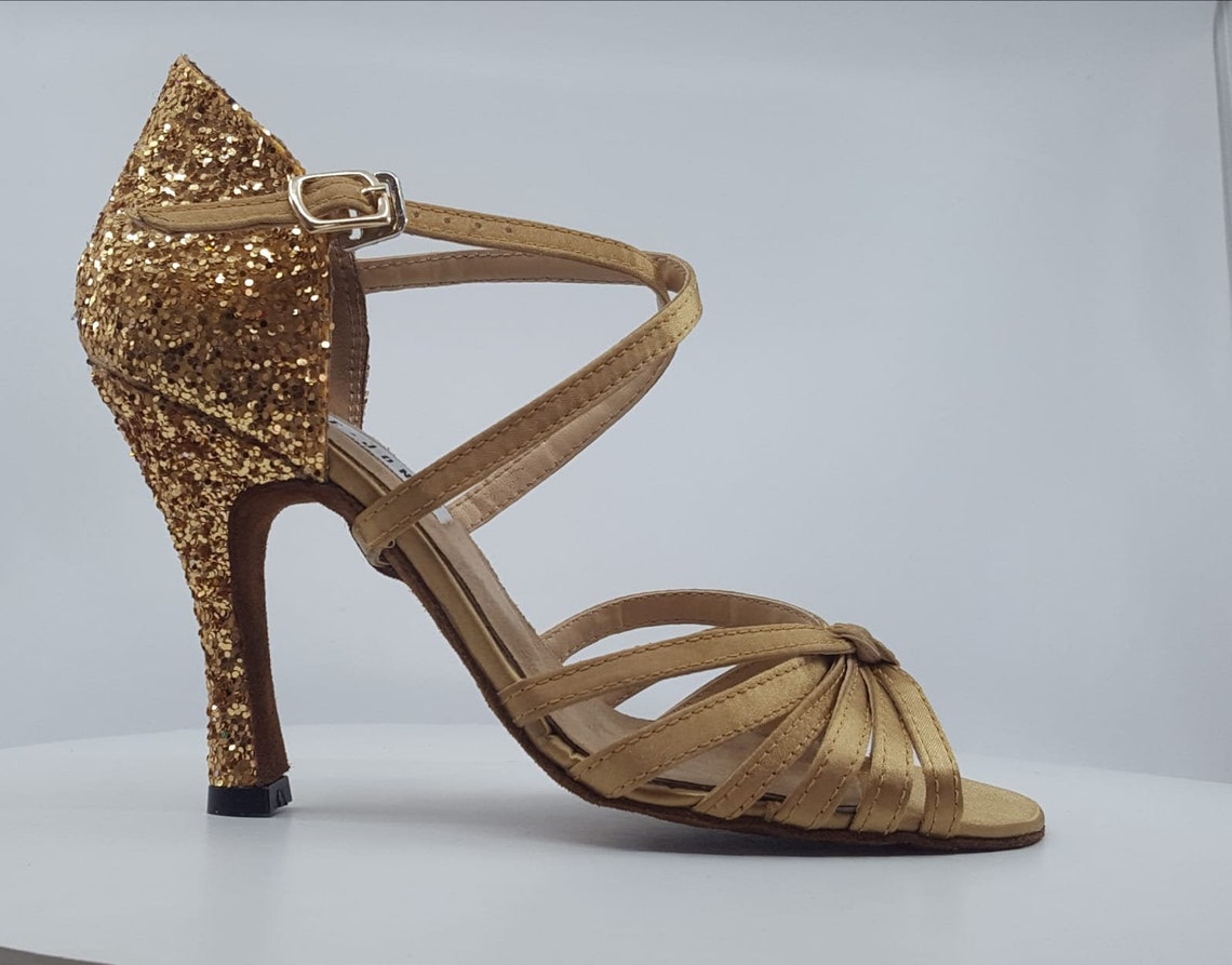 Ballroom Salsa Bachata Dance Shoes With High Heels Etsy