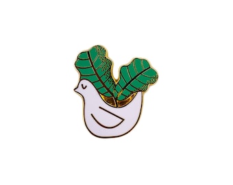 Fiddle Leaf Fig Enamel Pin | Ficus Lyrata Pin | Plant Pin | Houseplant Pin
