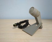 Soviet microphone, vintage audio, USSR microphone, vintage microphone, MD 200 microphone, retro microphone, grey, Oktava