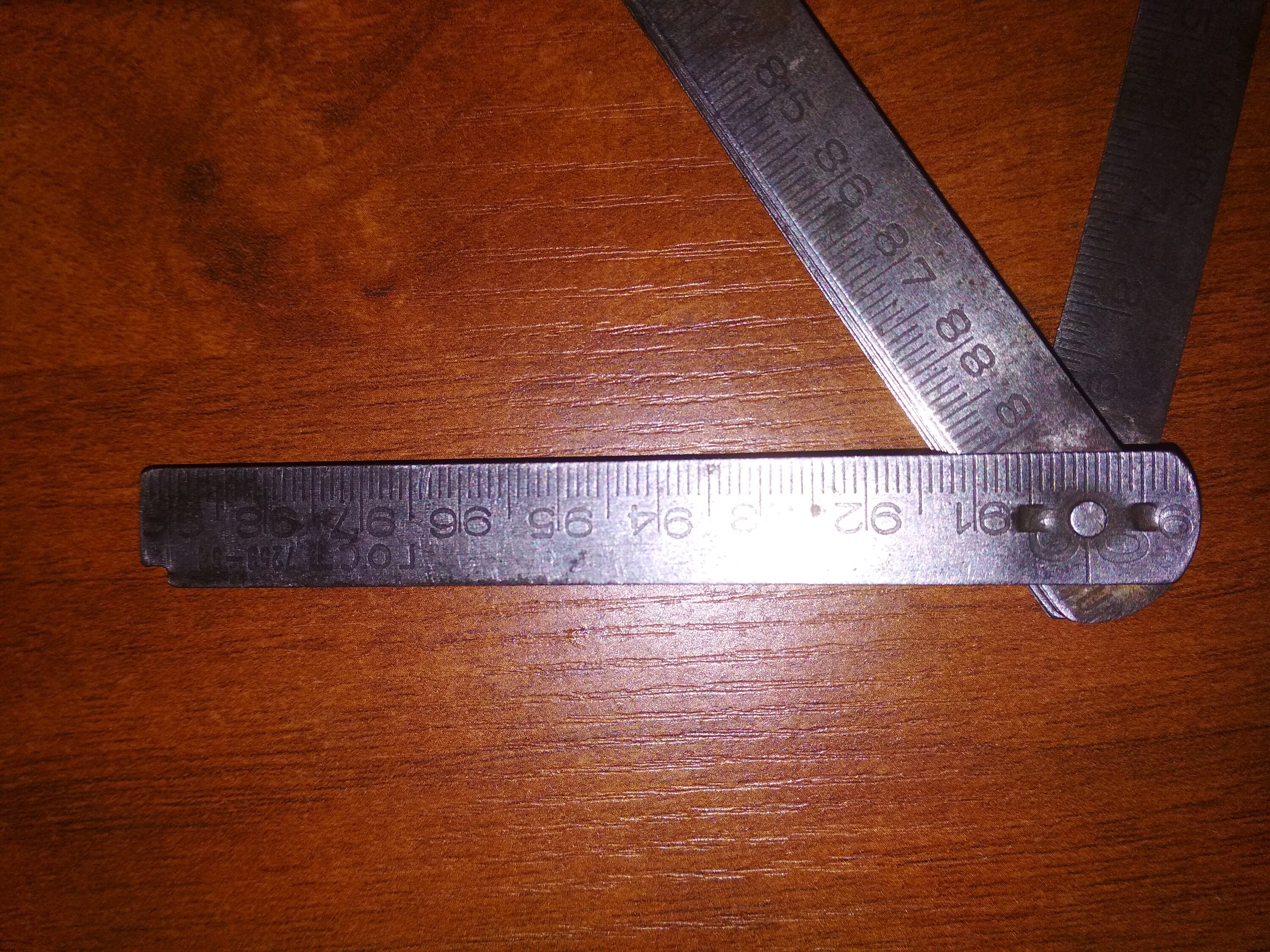 Vintage Metal Folding Ruler Antique Tool Home Decor Made USSR Etsy