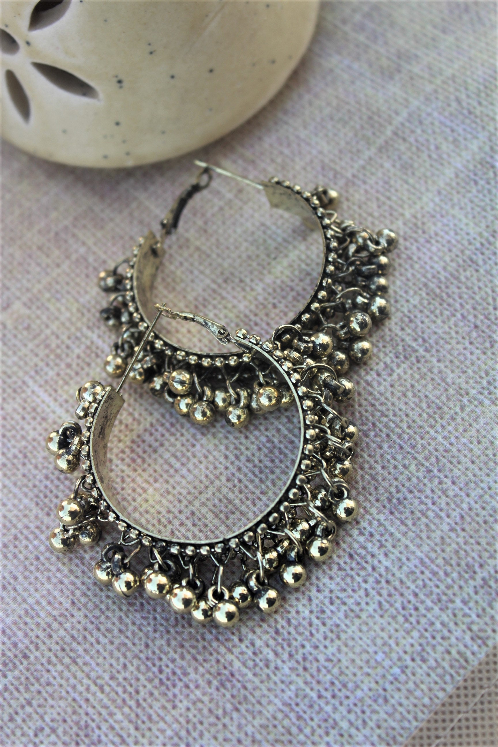 Ghungroo Copper Hoops Earrings Indian Earrings Indian Etsy