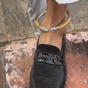 Silver Kada anklet, Leg Anklets for Women, Feet Anklet, Handmade Traditional Anklets Rajasthani Anklet Set,  Gift for women