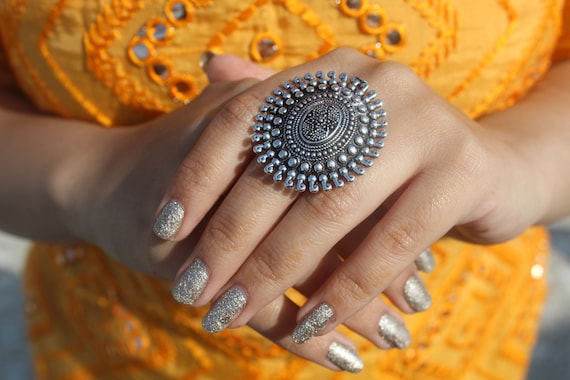 Trendy silver deals rings