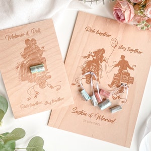Hochzeitsgeschenk Motorradfahrer Geldgeschenk Biker Karte