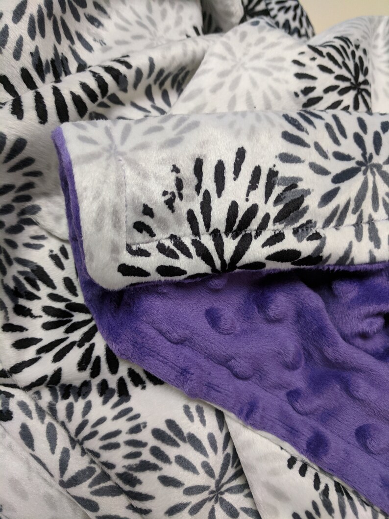 Purple Floral Blanket