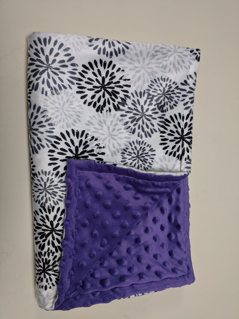 Purple Floral Blanket