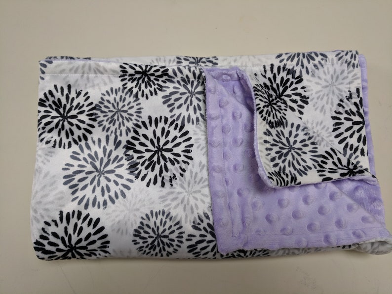 Purple Floral Blanket