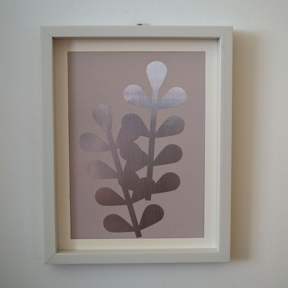 Silver Leaf Wall Art Vinyl Wall Art home Decor Wall Art Etsy