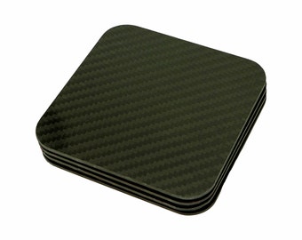 Real Carbon Fiber Coasters
