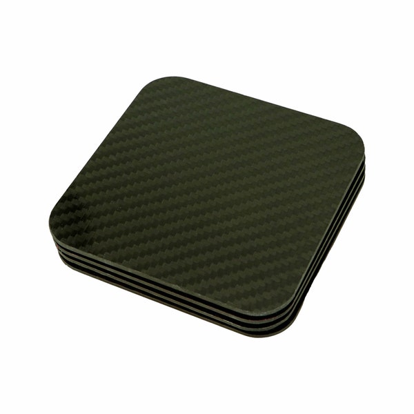 Real Carbon Fiber Coasters