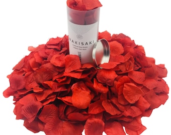Artificial Silk Rose Petals (Hand-separated, Scented) for Romantic Night, Wedding, Proposal, Decor, Valentine's Day Must-have, 1,000 Petals