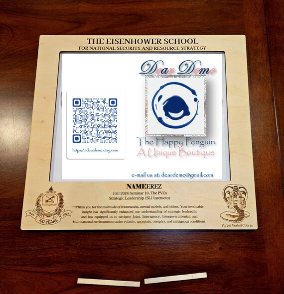 Custom Plaque Photo Frame 11 x 12 x 3/8 in