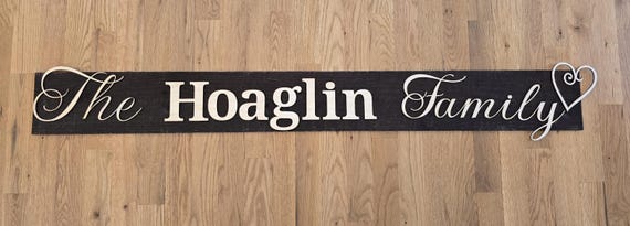 Personalized Natural Weathered Wood Sign