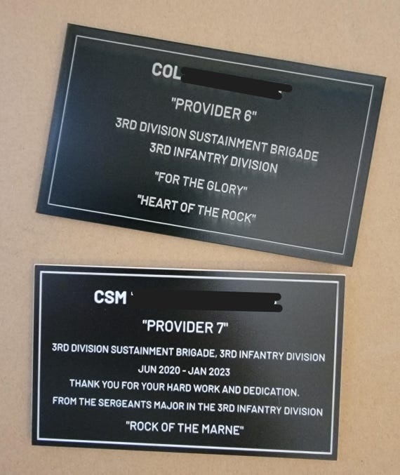 Custom Plaques and Name Plates