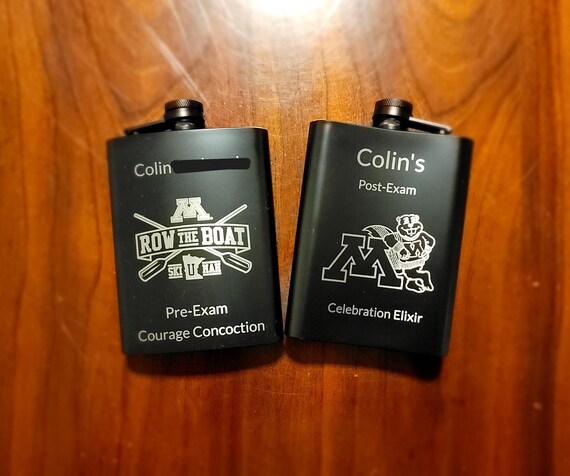 Custom Black Flask