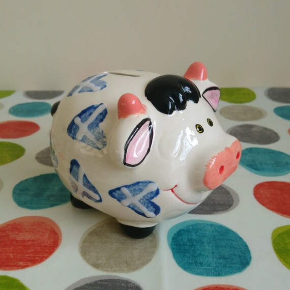 Small Scottie Cow Money Bank Etsy