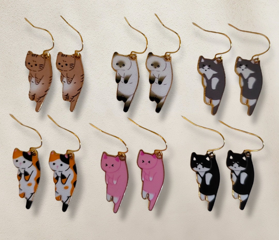 Etsy on sale cat earrings