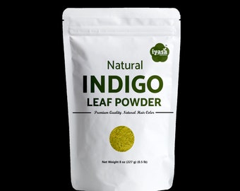 Indigo Powder, Indigofera tinctoria , Natural Hair Color Dye, 100% pure and Natural,  Resealable pouch 4,8,16 oz, Premium Quality