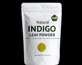 Natural Indigo Powder, 100% Pure Hair Dye (4,8,16 oz)