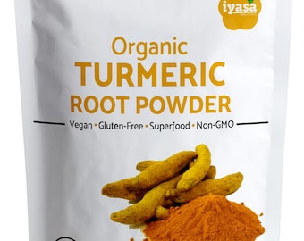 Organic Turmeric Root Powder, Indian Spice, Curcumin Longa