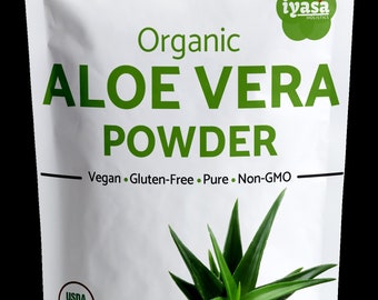 Organic Aloe Vera Leaf Powder, Skin & Hair Mask