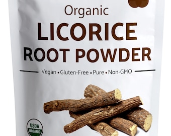 Organic Licorice Root Powder, Soothes Sore Throat