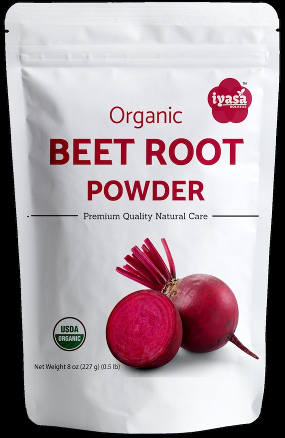 Organic Beet Root Powder, Natural Food Color, Plant Based (8oz 16oz)