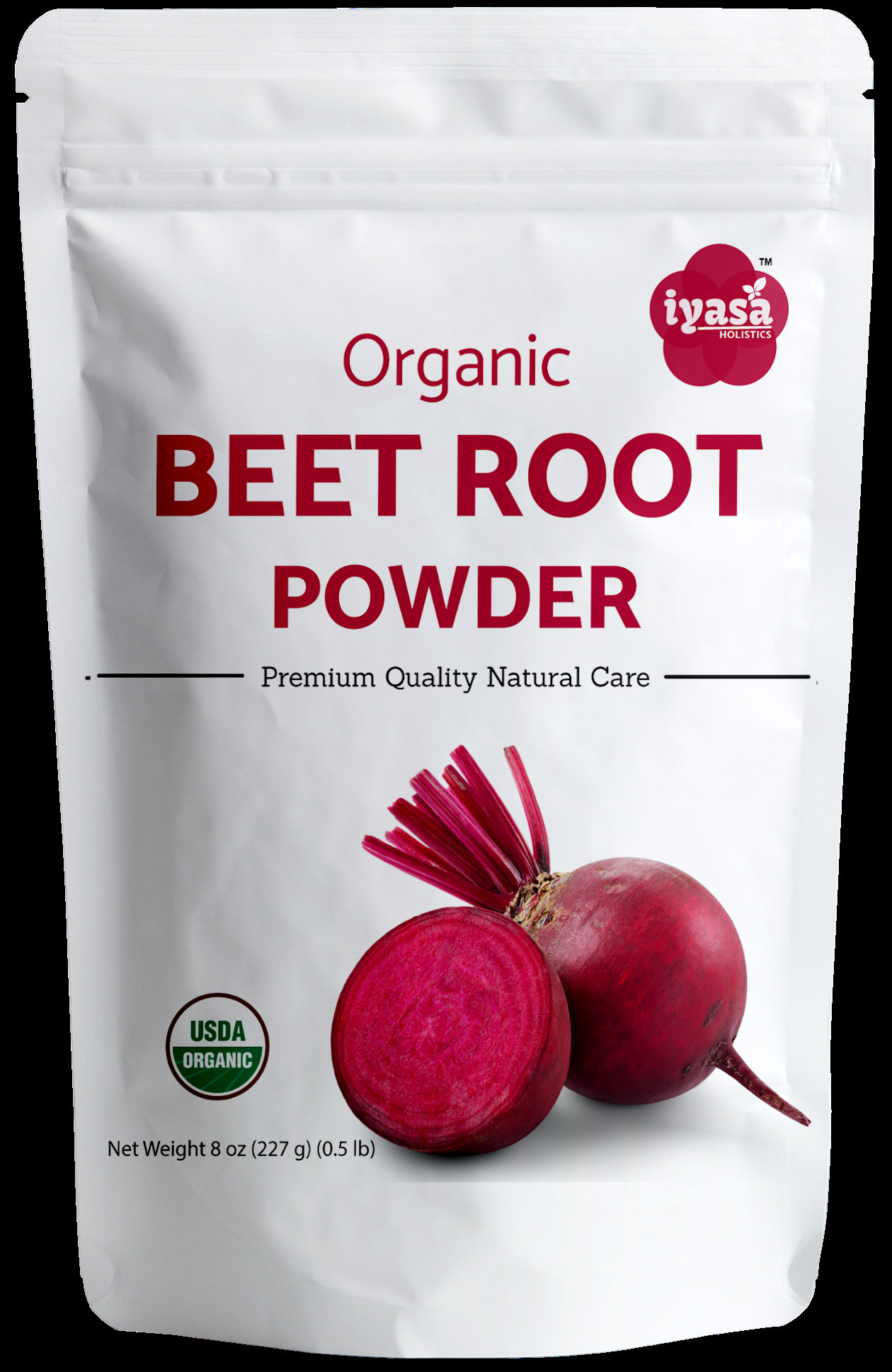 Luckycare Organic Beet Root Powder - 2 LB - Non-GMO, Raw, Pure Beta Vulgaris - Nitric Oxide Booster
