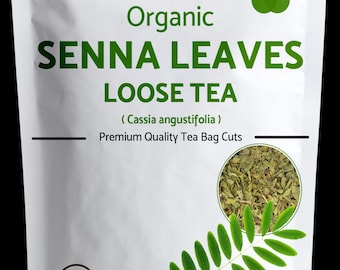 Organic Senna Leaf Tea, Natural Laxative (8oz, 16oz)